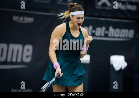 Aryna Sabalenka von Belarus im Kampf gegen Barbora Krejcikova Die Tschechische Republik im Halbfinale des Oberen Jahres 2020 Aust/lm Stockfoto