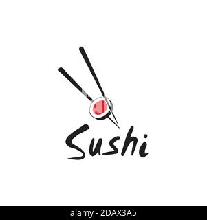 Japanisches Sushi-Logo Stock Vektor