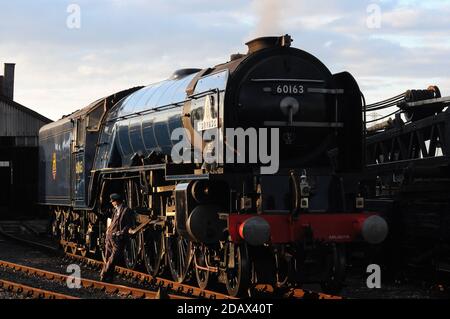 Tornado und Fahrer. Stockfoto