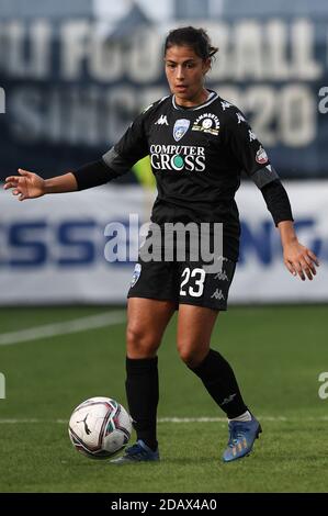 Empoli, Italien. November 2020. Melissa Bellucci vom FC Empoli in Aktion während Empoli Ladies vs FC Internazionale, Italienischer Fußball Serie A Frauenspiel in empoli, Italien, November 14 2020 Kredit: Unabhängige Fotoagentur/Alamy Live Nachrichten Stockfoto