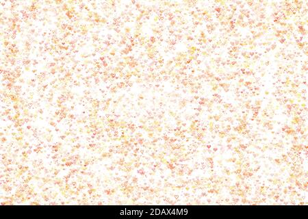 Abstrakter Hintergrund mit vielen kleinen Herzen, Valentinstag Stockfoto