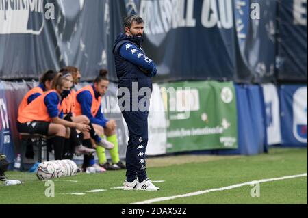 Empoli, Italien. November 2020. Alessandro Spugna Manager von Empoli FC während Empoli Ladies vs FC Internazionale, Italienischer Fußball Serie A Frauenspiel in empoli, Italien, November 14 2020 Kredit: Unabhängige Fotoagentur/Alamy Live Nachrichten Stockfoto