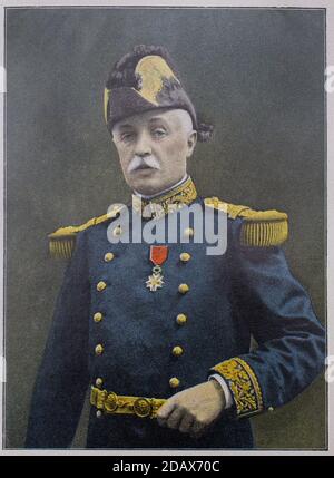 Retro-Foto des Porträts von General Fayolle. Marie Emile Fayolle (1852 – 1928) war während des Ersten Weltkrieges eine französische Generalleutin und Diplomat, die zum ersten Weltkrieg erhoben wurde Stockfoto