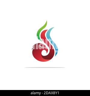 Adler Kopf Logo, Tier Vogel Symbol, Hawk Logo. Flügel Symbol Illustration Vorlage. Stock Vektor