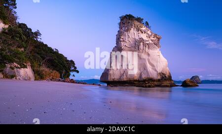 Morgen in Cathedral Cove in der Nähe von Hahei, Neuseeland Stockfoto