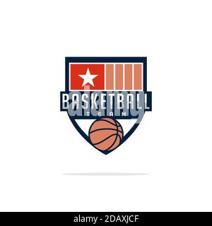 Modernes professionelles Vektor-Logo für eine Basketballmannschaft Stock Vektor