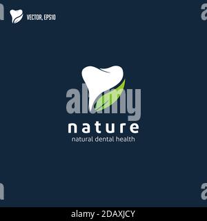 Natur Dental Logo Designs Konzept Vektor, Dental Clinic Logo Vorlage Stock Vektor