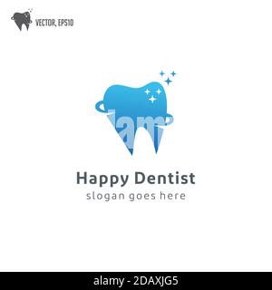 Zahnarztzahnarztzahnzähne Logo Vektor-Symbol Stock Vektor