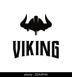 Viking Armor Helm Logo Design Stock Vektor