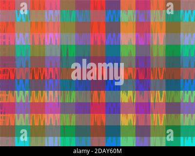 Abstrakter Hintergrund oder Textur mit farbigen Quadraten Stockfoto