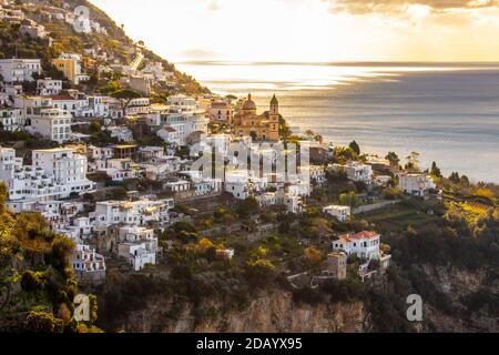 Praiano, Provinz Salerno, Amalfiküste, Italien Stockfoto