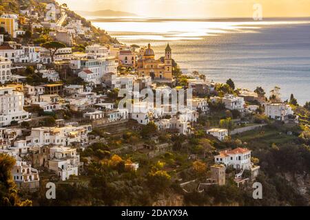 Praiano, Provinz Salerno, Amalfiküste, Italien Stockfoto