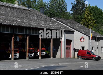 Abbildung Bild zeigt die Feuerwehrstation in Houffalize, Montag, 01. Juni 2020. BELGA FOTO JOHN THYS Stockfoto