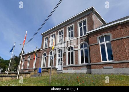 Abbildung Bild zeigt das Rathaus von Modave, Mittwoch 03 Juni 2020. BELGA FOTO JOHN THYS Stockfoto