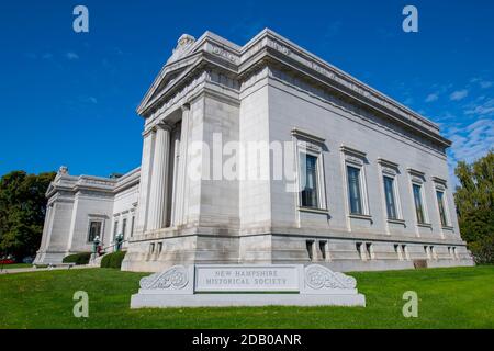 New Hampshire Historical Society ist die Orginazation, die New Hampshire Geschichte in der Innenstadt von Concord neben dem State Capitol, State of New Hamp rettet Stockfoto