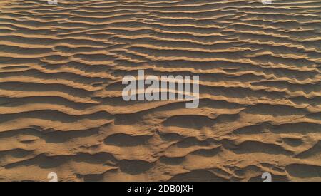 Muster und Texturen im Sand Stockfoto