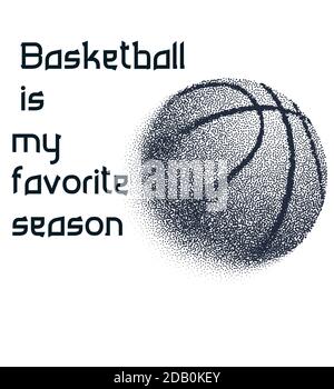 Basketball ist meine Lieblingssaison Stockfoto