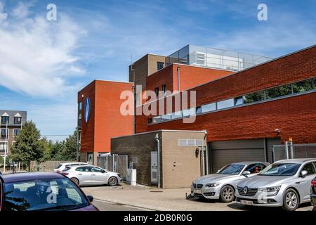 Abbildung Bild zeigt die Polizeistation in Fleron, Donnerstag, 06. August 2020. BELGA FOTO BRUNO FAHY Stockfoto
