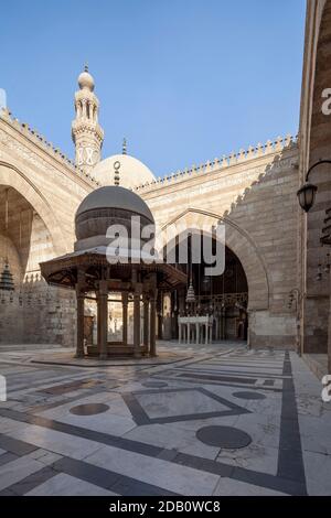 Hof, Komplex von Sultan Barquq, Kairo, Ägypten Stockfoto