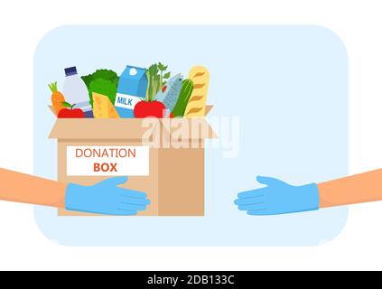 Spendenbox Essen Stock Vektor