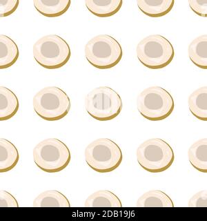 Illustration zum Thema große farbige nahtlose Longan, helle Frucht Muster für Dichtung. Fruchtmuster bestehend aus schönen nahtlosen Wiederholung Longan. Einfach Stock Vektor