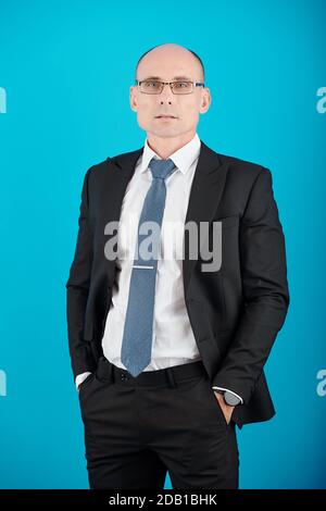 Erfolgreicher selbstbewusster Unternehmer Stockfoto