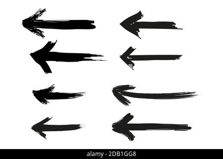 Grunge Pfeil Vektor. Grunge Pfeil brush.grunge Pfeilfarbe Stock Vektor