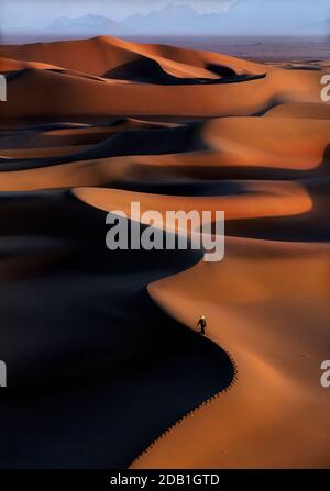 Die Wüste Sadegh Abad ist einer der schönsten Orte in der zentralen Wüste des Iran. / Yazd Provinz Iran. Stockfoto