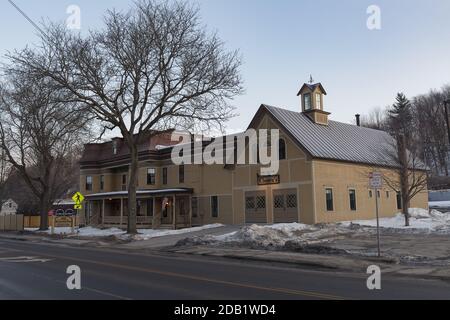 BARRE, VERMONT, USA - 21. FEBRUAR 2020: Winteransicht der Stadt Stockfoto
