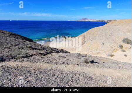 Playa Mujeres, Papagayo, Lanzarote, Kanarische Inseln, Spanien Stockfoto