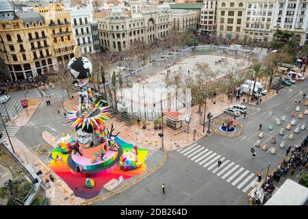 Fallas Valencia Stockfoto