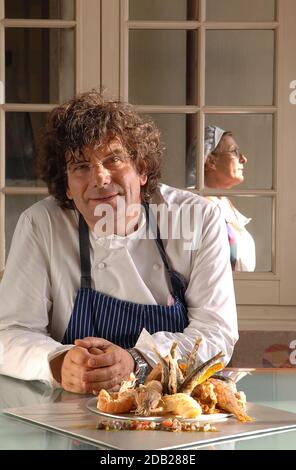 Italien, San Vincenzo, 22 juni, 2006 : Fulvio Pierangelini Food Director für Roccoforte Hotels berühmt für sein Restaurant Gambero Rosso. Foto © Sandro Stockfoto