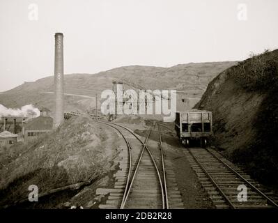 Eisenmine, Red Mountain, Birmingham, Alabama. Stockfoto