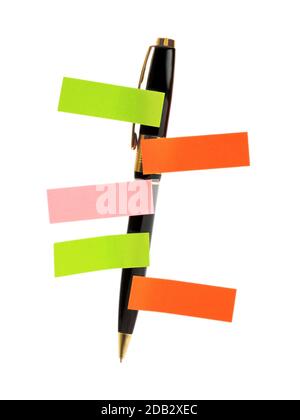 Schreibt das Zeichenstift-Bild isoliert weißen Hintergrund Stockfoto