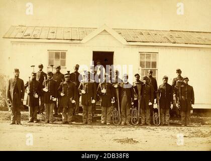 Band der 107. US-farbigen Infanterie. Stockfoto