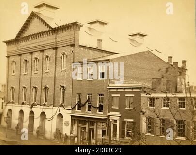 Ford's Theatre, Schauplatz des Attentats. Stockfoto