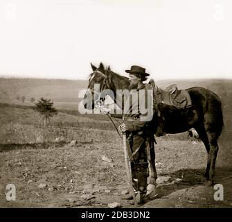 Antietam, MD. EINE Kavallerie ordentlich. Stockfoto