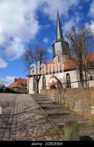 Gotische Stadtkirche in Schlitz Hessen Stockfoto