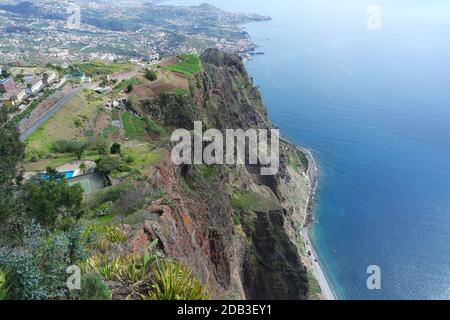 Blick von Cabo Girao, Madeira Stockfoto