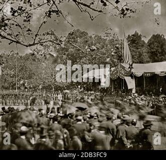 Washington, District of Columbia. Große Überprüfung der Armee. Stockfoto