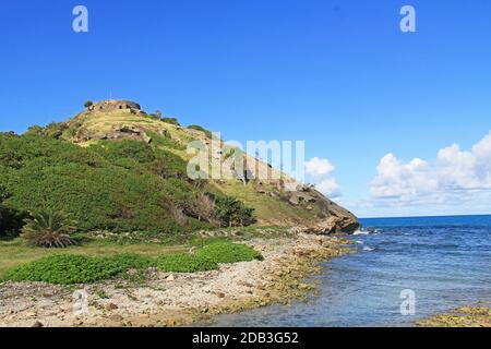 Old Fort Barrington in St. Johnâ €™s Hafen Antigua Stockfoto