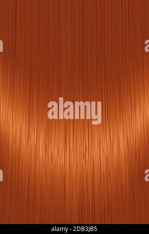 Realistische goldene rote gerade Haar Textur Hintergrund Stock Vektor