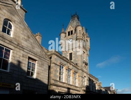 Der Stadtschlauch in der Stadt Huntly, Aberdeenshire, Schottland, Großbritannien Stockfoto