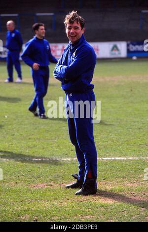 Gescannt 35 mm Verbündeter McCoist im Rugby Park Kilmarnock 1986 Zoll Trainingssäsion Stockfoto