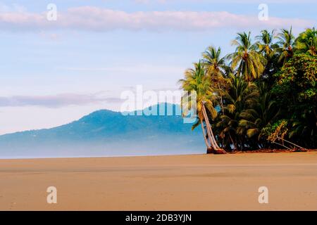 Küstenstrand des Nationalparks Marino Ballena, Uvita, Costa Rica Stockfoto