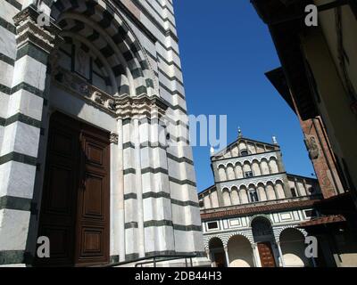 Baptisterium und Kathedrale St. Zeno /Duomo/ - Pistoia Italien Stockfoto