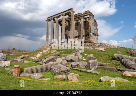 Zeus Tempel, Aizanoi antike Stadt in Cavdarhisar, Kutahya, Türkei Stockfoto