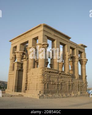 PHILAE TEMPEL, ÄGYPTEN Stockfoto