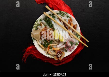 Laphing - Tibetanisches Gericht Stockfoto