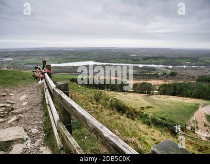 Blick vom Pike Tower, Rivington Pike, Lancashire Credit: Julian Brown Stockfoto